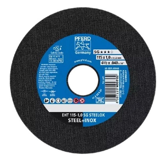 Vendita online Disco da taglio Pferd 115X1,0 A60 SG-Steelox B22,23